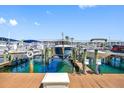 Picture of the boat dock, displaying multiple boat lifts and the ease of waterfront accessibility at 0 Beach Se Dr # 162Ss, St Petersburg, FL 33705