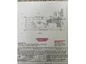 Survey of the property showing lot lines, building footprint, and flood zone information at 879 De Soto Blvd, Tarpon Springs, FL 34689