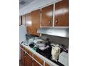 Kitchen featuring wooden cabinets, countertop appliances and ample storage space at 12231 Fort King Rd, Dade City, FL 33525