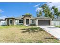 Charming single-story home with a well-manicured lawn and inviting entrance with a two-car garage at 106 Ne 1St Ave, Lutz, FL 33549