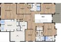 Detailed floor plan showcases the layout of the bedrooms, bathrooms, loft, and balcony at 3911 W San Nicholas St, Tampa, FL 33629