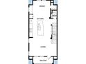 Floorplan of home's second floor featuring kitchen, dining, living area and balcony at 445 31St N Way, St Petersburg, FL 33713