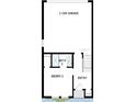 Floorplan of home's first floor with 2 car garage, bedroom, bathroom, and entry at 445 31St N Way, St Petersburg, FL 33713