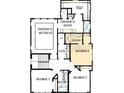 Layout of the second floor of the home with beds, baths, owner's bath and retreat at 5001 21St N Ave, St Petersburg, FL 33710