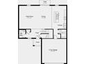 Layout of the home's first floor, featuring a great room, kitchen, garage, and patio at 13470 Tropical Breeze Way, Hudson, FL 34669