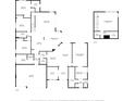 Detailed floor plan showcasing the layout of the home, including room dimensions and relationships between spaces at 26249 Sword Dancer Dr, Wesley Chapel, FL 33544