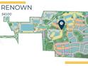 Aerial view of the community showing ponds, walking trails, community pool and numerous colorful residential areas at 27052 Paradise Shores Dr, Englewood, FL 34223