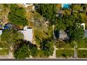 Aerial view of the property showing the layout of the homes and their locations at 235 83Rd Ne Ave, St Petersburg, FL 33702