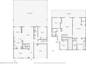 Detailed first and second floor plan showcasing the layout of the residence at 3243 Ashmonte Dr, Land O Lakes, FL 34638