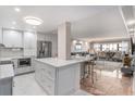 Open kitchen flows to the living area, great for entertaining guests and Gathering at 4141 Bayshore Blvd # 1204, Tampa, FL 33611