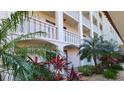 Exterior of a building with white columns and tropical plants at 19029 Us Highway 19 N # 8-13, Clearwater, FL 33764