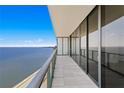 Long private balcony with sliding glass doors and beautiful bay views at 2912 W Santiago St # 1401, Tampa, FL 33629