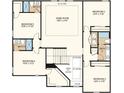 Detailed floorplan of the second story showing bedroom and game room layouts at 3415 Lumber Falls Dr, Plant City, FL 33565