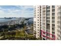 Condo balcony showcasing stunning water views from a desirable high-rise at 331 Cleveland St # 402, Clearwater, FL 33755