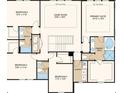 Upstairs floor plan showcasing the primary suite, game room, three additional bedrooms, and laundry room at 3409 Lumber Falls Dr, Plant City, FL 33565