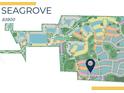 Community map showing walking trails, park areas, lakes, and amenities at 27148 Capri Shores Cir, Englewood, FL 34223