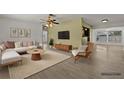 Bright living room featuring stylish furnishings, modern decor, and plenty of natural light at 1758 Southview Rd, Largo, FL 33770