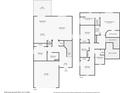 First and second floorplan featuring multiple bedrooms and bathrooms at 19796 Long Lake Ranch Blvd, Lutz, FL 33558