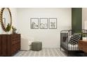 A cheerful Bedroom with neutral tones, decorative prints, and sleek modern furniture at 11547 E 71St Ter, Palmetto, FL 34221