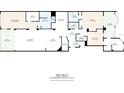 Layout of the property showcasing bedrooms, bathrooms, living room, and balcony areas at 5301 Gulf Blvd # B508, St Pete Beach, FL 33706