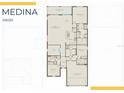 Detailed floor plan showcasing the layout of the Medina 04100 model at 2760 Winding Creek Trl, North Port, FL 34289