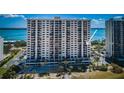 Beautiful high rise featuring a community pool, balconies, and stunning ocean views at 1270 Gulf Blvd # 501, Clearwater Beach, FL 33767