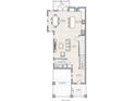 Detailed first-floor floor plan showing the layout of the living spaces, kitchen, dining area, and carport at 807 E Ida St # 1, Tampa, FL 33603
