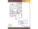 Detailed floor plan showing a bonus room and a spacious main floor with a 3-car garage at 18483 Purple Creek Ln # Lot 1, Lutz, FL 33549