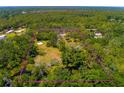 Expansive property featuring lush greenery, mature trees and a pond, enclosed by a bright pink line at 3226 Palmetto Rd, Wimauma, FL 33598
