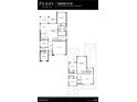 Detailed floor plan of a two-story home with a Gathering room, bedrooms, and a two-car garage at 3816 109Th Street East, Palmetto, FL 34221