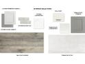 Interior selections showcasing kitchen cabinets, backsplash, countertops, wall paint, and bathroom tile at 3816 109Th Street East, Palmetto, FL 34221