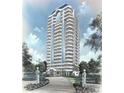 Elegant high-rise condominium building with multiple balconies and refined architectural details at 3435 Bayshore Blvd # 2100P, Tampa, FL 33629