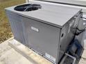A close-up of a GrandAire HVAC unit, showcasing its modern design and functionality at 35152 Dodie, Zephyrhills, FL 33541