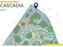 Cascadia community map view featuring homesites, preserve areas, and neighborhood streets at 14256 Eagle Branch Dr, Nokomis, FL 34275