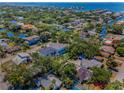 Sprawling waterfront community featuring lush landscaping and canal access to the open bay at 4806 W Melrose Ave, Tampa, FL 33629