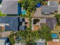 Backyards featuring pools, ponds, and ample space for outdoor activities at 4806 W Melrose Ave, Tampa, FL 33629
