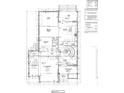 Home blueprint showing first floor plan with kitchen, living room, and garage layout at 4321 S Renellie Dr, Tampa, FL 33611