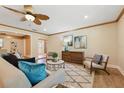 Beautiful living room with hardwood floors, stylish decor, and natural light at 4926 Camellia S Way, St Petersburg, FL 33705