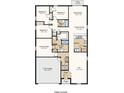 Detailed floor plan showcasing the layout of this home, including bedrooms and bathrooms at 13458 Tropical Breeze Way, Hudson, FL 34669