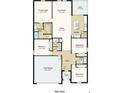 Spacious floor plan featuring 4 bedrooms, a large great room, kitchen with pantry, and an attached 2-car garage at 13478 Tropical Breeze Way, Hudson, FL 34669