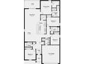 Detailed floor plan showcasing the layout of this home, with 4 bedrooms, 3 baths, kitchen, and more at 13490 Tropical Breeze Way, Hudson, FL 34669