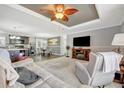 Open-concept living space with modern kitchen, cozy seating area, and dining space, ideal for entertaining and everyday living at 262 S Port Royal Ln, Apollo Beach, FL 33572