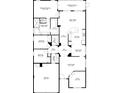 Detailed floor plan illustrating the layout of the home, including room dimensions and placements at 13812 Sigler St, Riverview, FL 33579