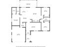 Detailed floor plan showcasing the layout with a screened porch, primary bedroom, Gathering room, and kitchen at 5263 Kirkwood Ave, Spring Hill, FL 34608