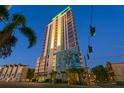 Modern high rise building features art installation, professional landscaping, and modern lighting at 777 3Rd N Ave # 1408, St Petersburg, FL 33701