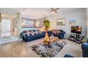 Comfortable living room with plush seating and ample natural light at 486 Lakeview Dr # 54, Palm Harbor, FL 34683