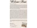 A heartfelt welcome letter from the previous owners expressing their love for the home and community at 6811 S Himes Ave, Tampa, FL 33611