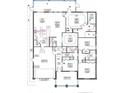 Detailed floor plan showing layout of the single-Gathering home with bedrooms, bathrooms, kitchen, and living spaces at 410 Shannon Estates Ct, Plant City, FL 33563