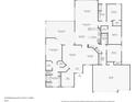 This home's floor plan features a spacious primary bedroom, kitchen, multiple bathrooms, dining and living rooms at 5119 Whispering Leaf Trail, Valrico, FL 33596