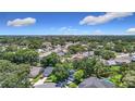 Wide aerial shot showcasing a lush neighborhood with single-Gathering homes and green landscapes at 1530 High Knoll Dr, Brandon, FL 33511